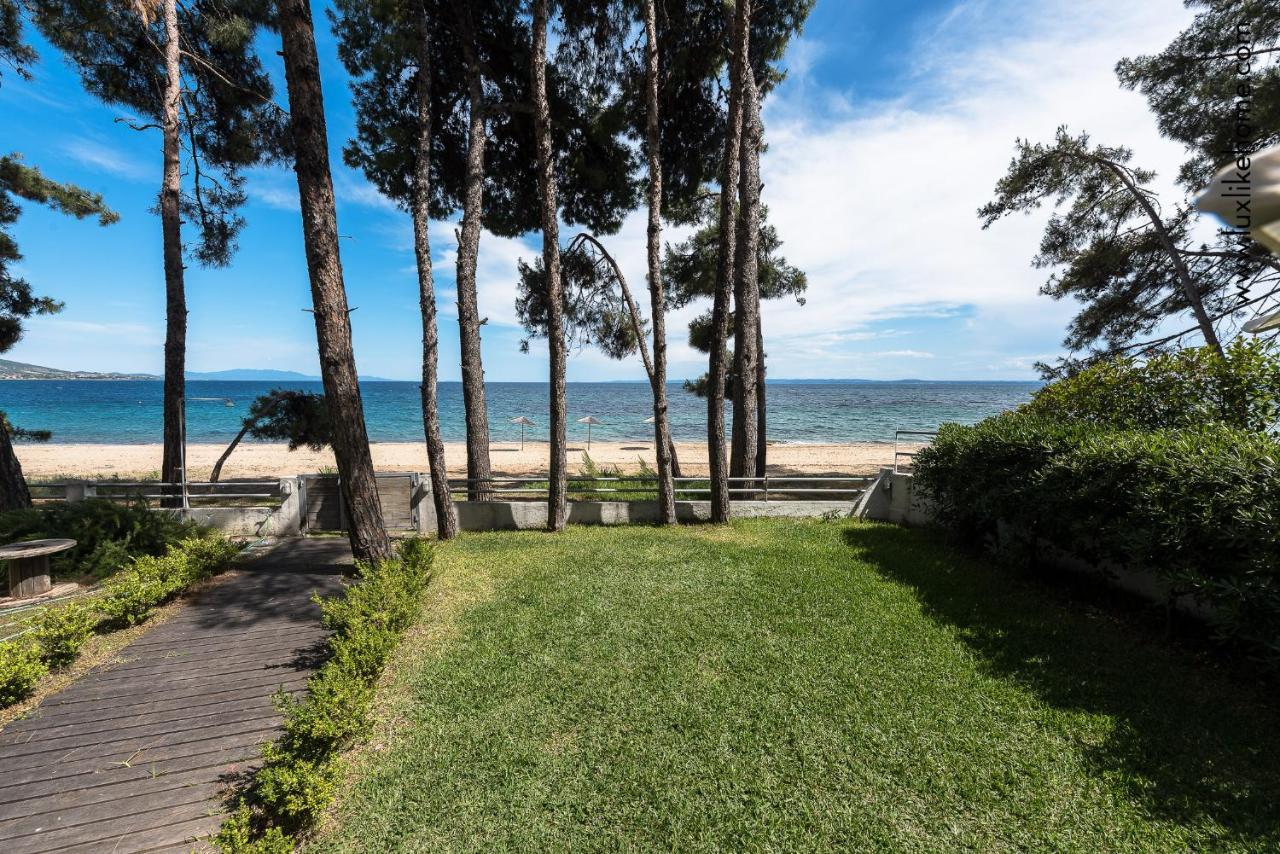 #Luxlikehome - Mediterranee Beachfront Summer House Kalyves Polygyrou Экстерьер фото