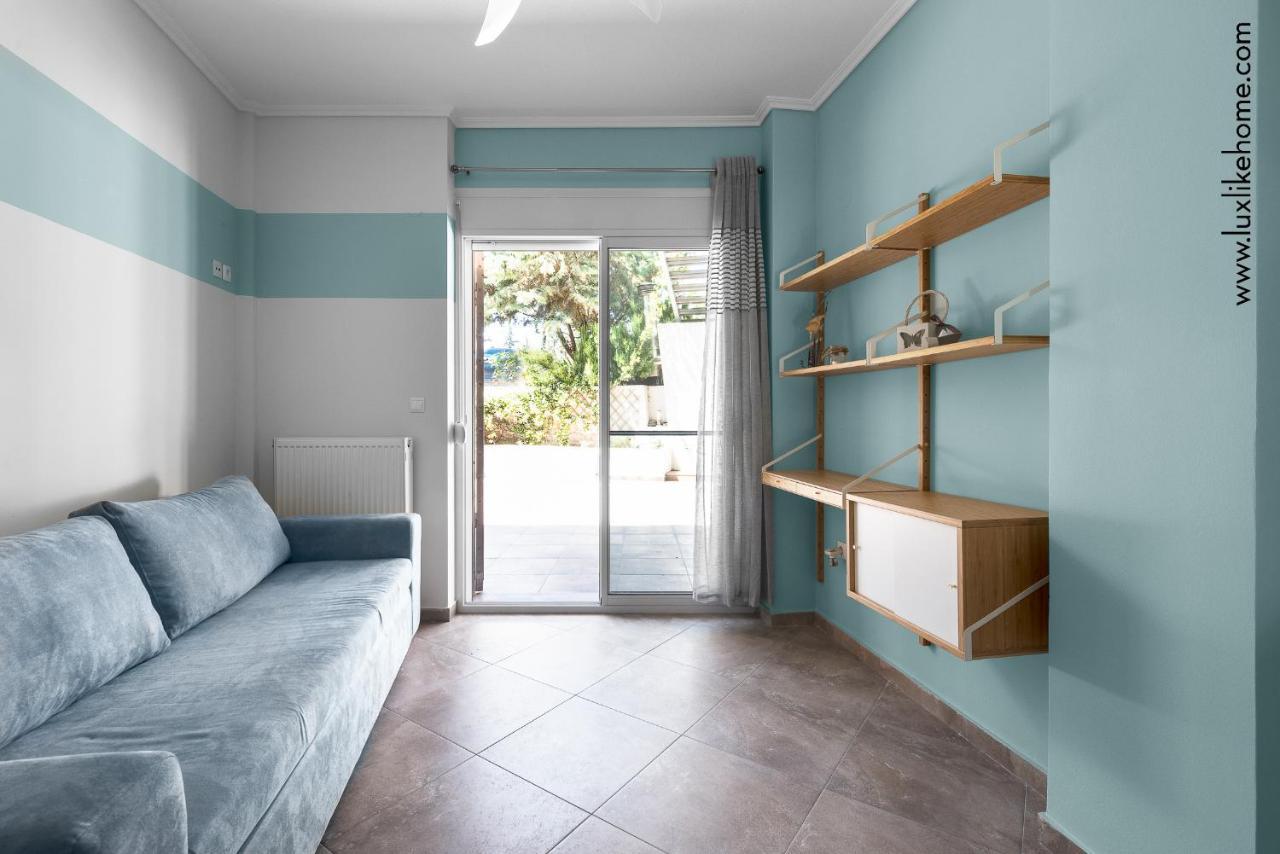 #Luxlikehome - Mediterranee Beachfront Summer House Kalyves Polygyrou Экстерьер фото