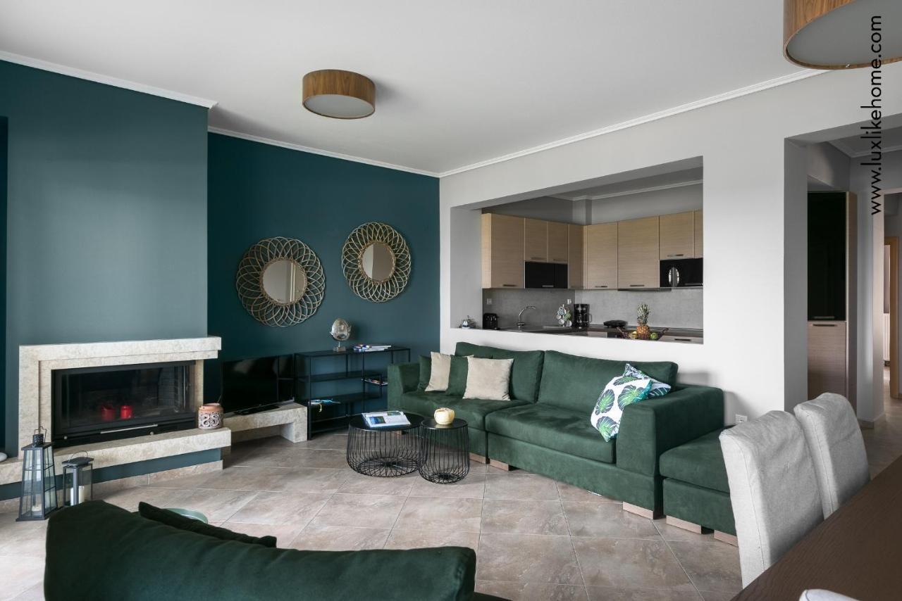 #Luxlikehome - Mediterranee Beachfront Summer House Kalyves Polygyrou Экстерьер фото